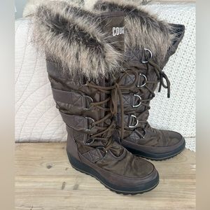 Women's Cougar Winter Snow Boots Waterproof Wedge Heel